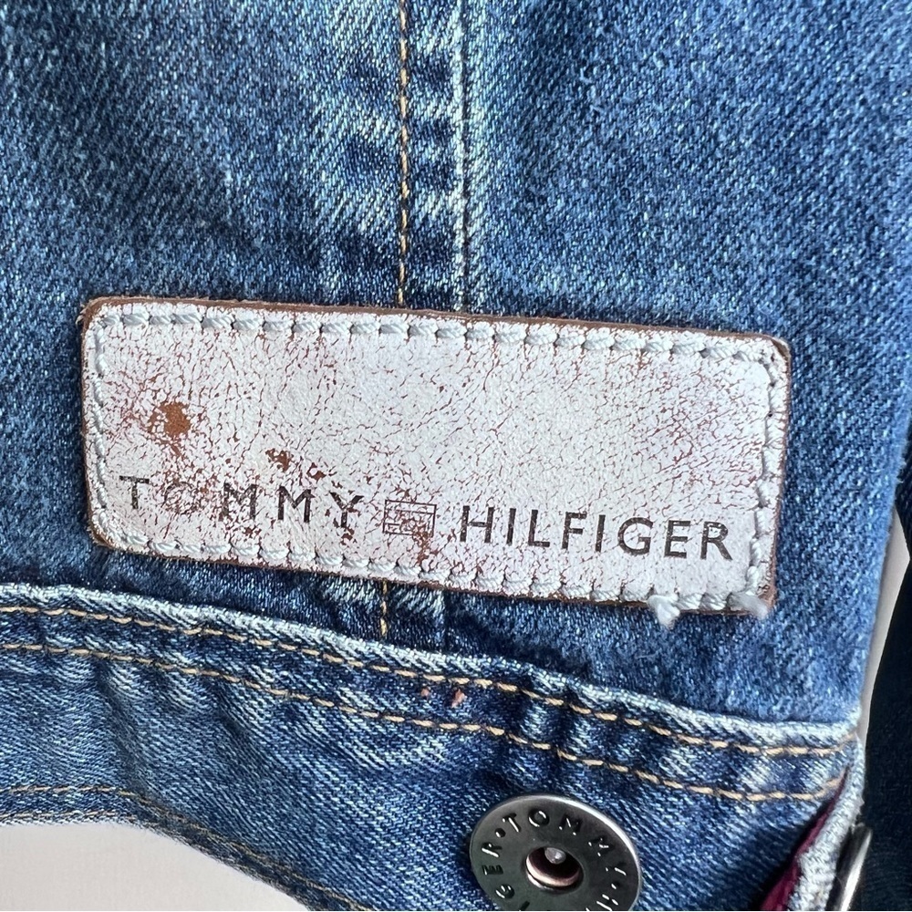 Tommy Hilfiger Denim Trucker Jacket Size Medium 100% Cotton - Picture 8 of 16